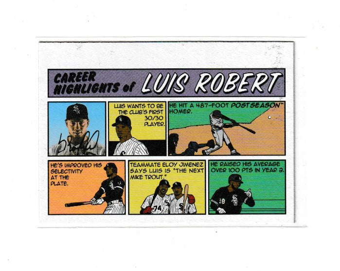 2022 Topps Heritage 73 Topps Comics #73TC-6 Luis Robert