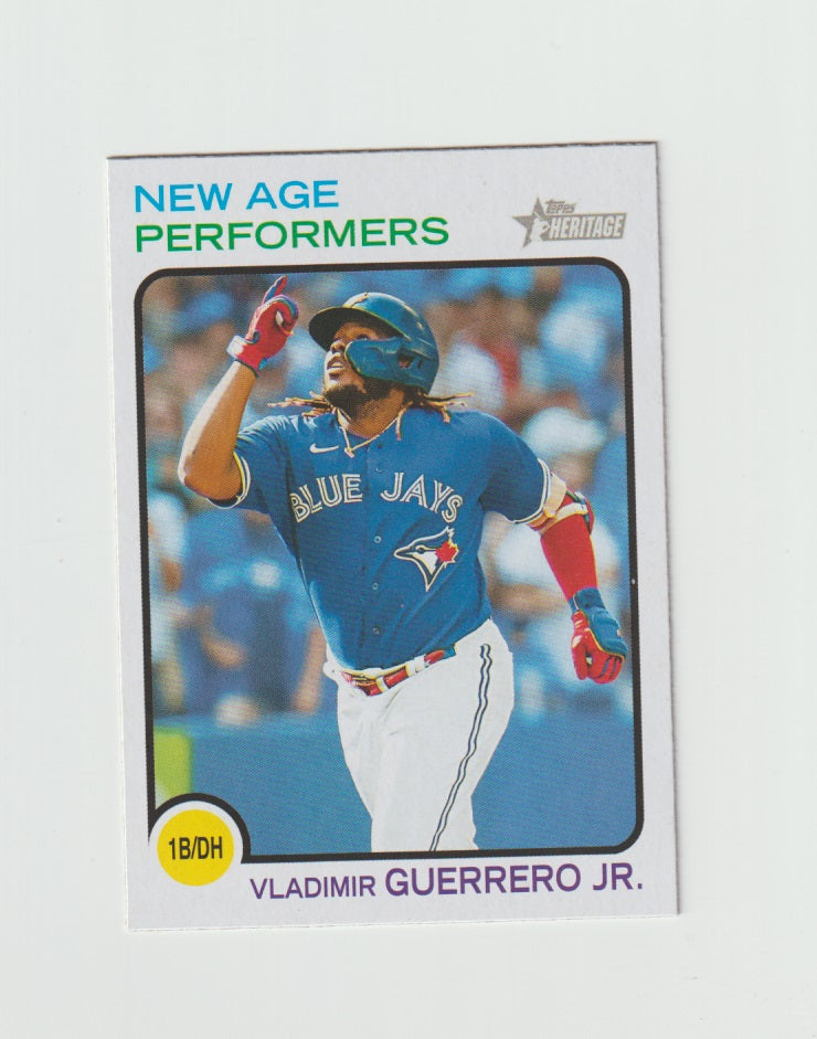 2022 Topps Heritage New Age Performers #NAP-3 Vladimir Guerrero Jr