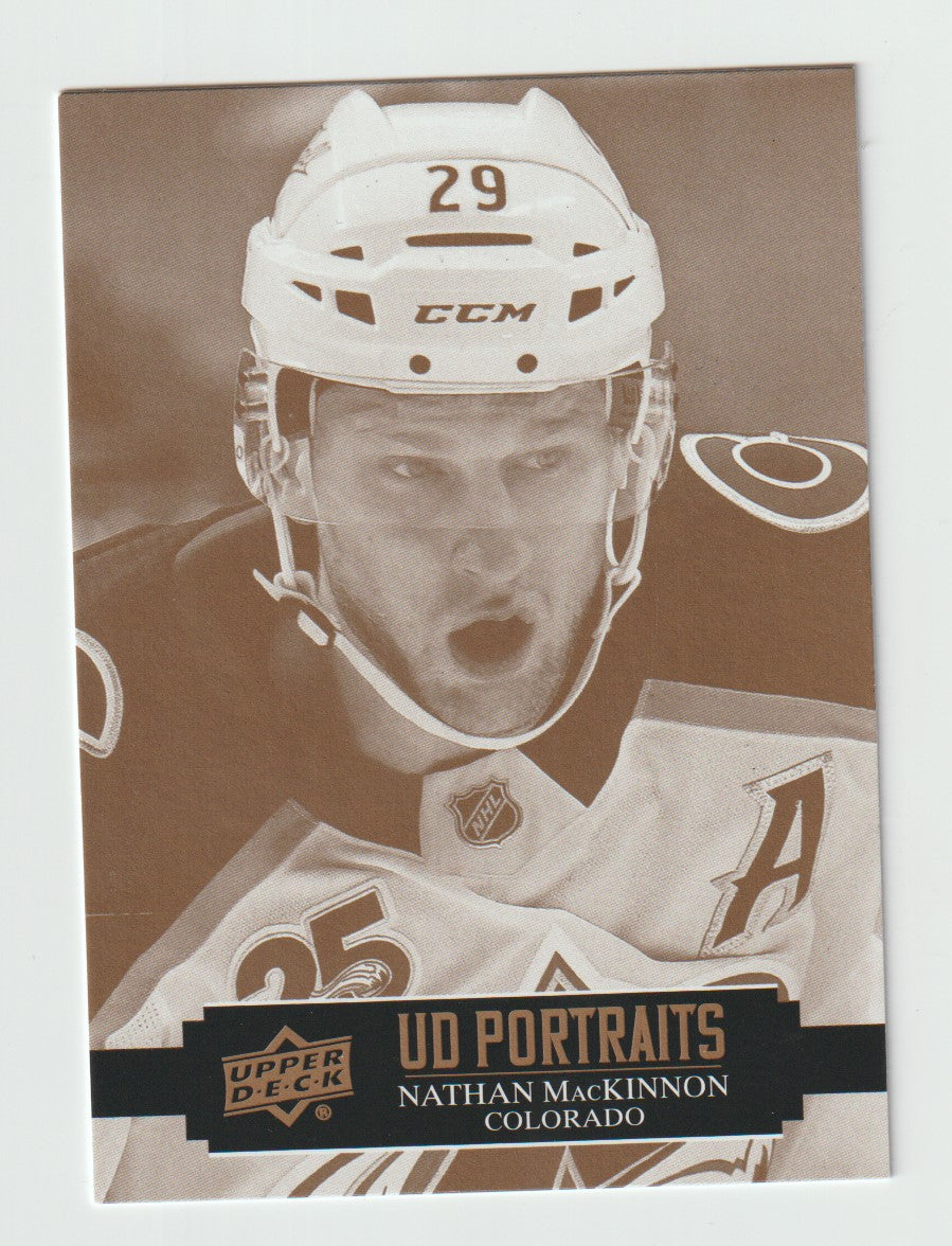 2021-22 Upper Deck UD Portraits #P-27 Nathan MacKinnon