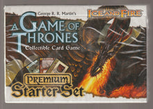 Load image into Gallery viewer, 2004 Game of Thrones CCG Ice and Fire Premium Starter Set
