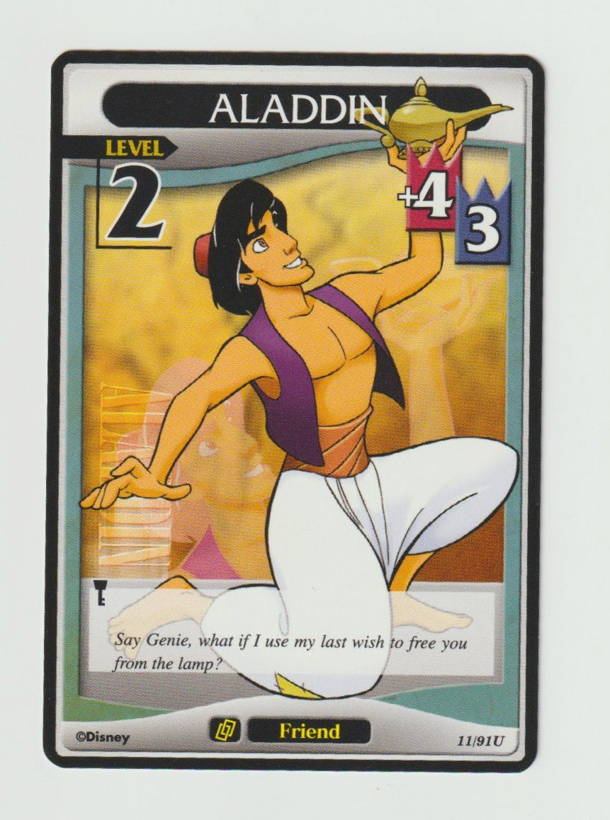 2007 Kingdom Hearts Base Set Level 2 #11/91 Aladdin