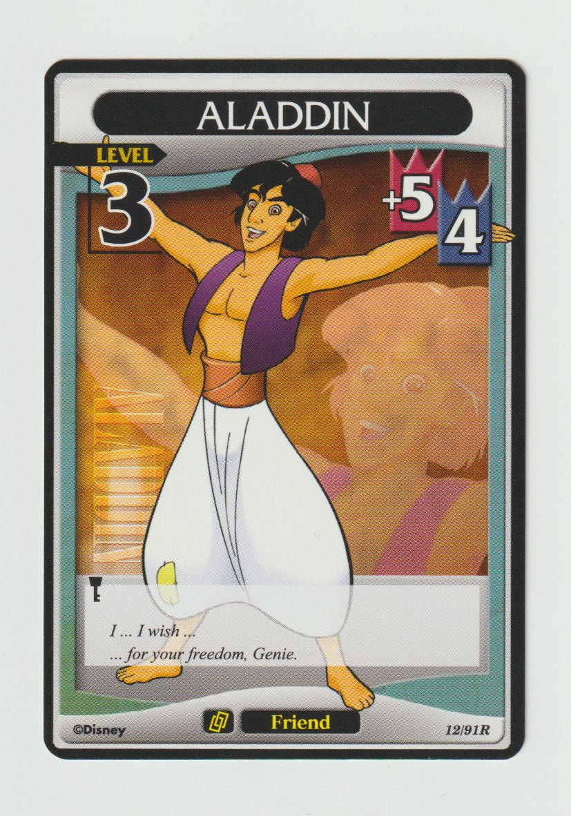 2007 Kingdom Hearts Base Set Level 3 #12/91 Aladdin