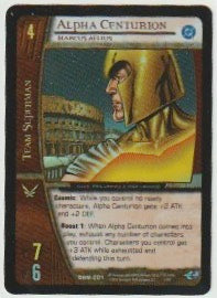 2004 Superman Man of Steel Unl. Reverse Holo Foil #DSM-001 Alpha Centurion, Marcus Aelius