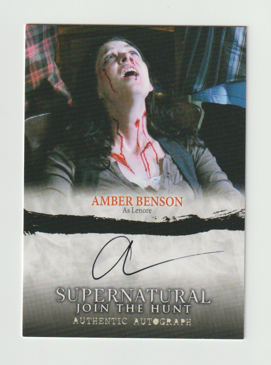 2014 Supernatural Seasons 1-3 Autographs #A14 Amber Benson as Lenore