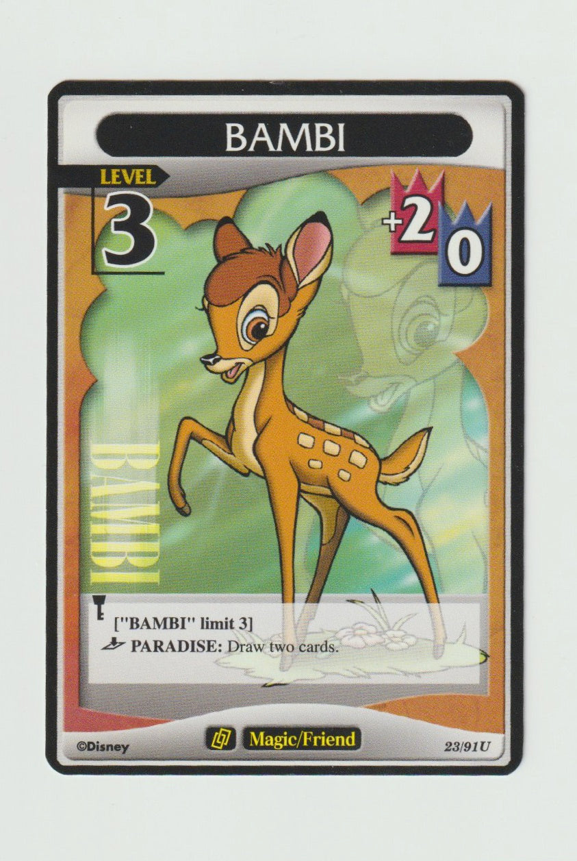 2007 Kingdom Hearts Base Set Level 3 #23/91 Bambi