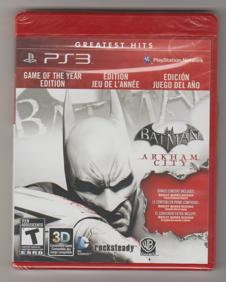 PS3 Batman Arkham City Greatest Hits Game of the Year Factory Sealed –  Collectivities