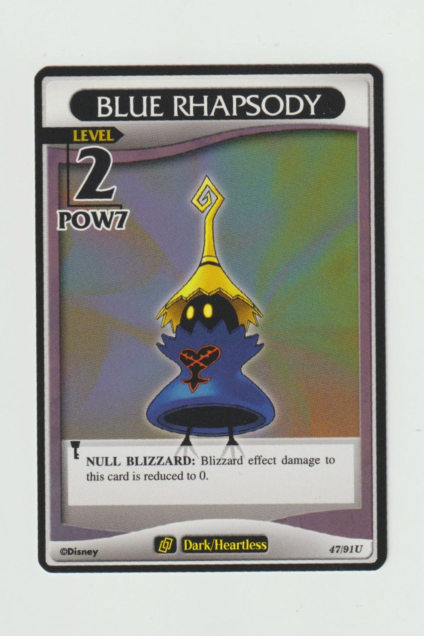 2007 Kingdom Hearts Base Set Level 2 #47/91 Blue Rhapsody