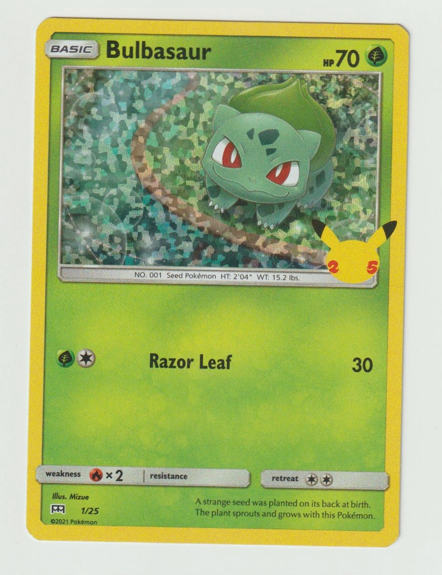 2021 McDonald's 25th Anniversary Promos #1/25 Bulbasaur