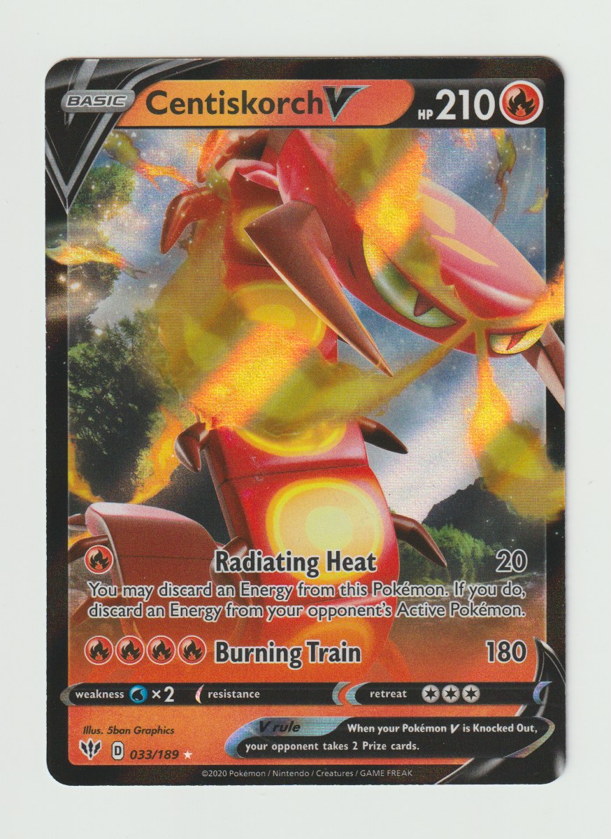 2020 Sword & Shield Darkness Ablaze 033/189 Centiskorch V