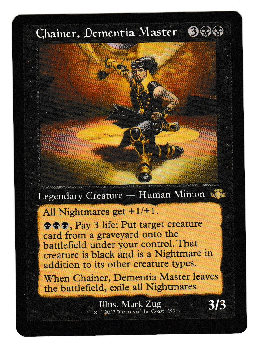 Dominaria Remastered Chainer, Dementia Master Retro Border