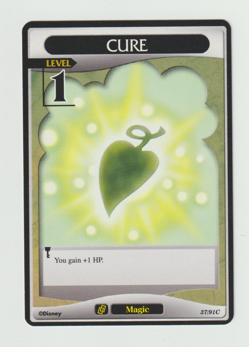 2007 Kingdom Hearts Base Set Level 1 #37/91 Cure