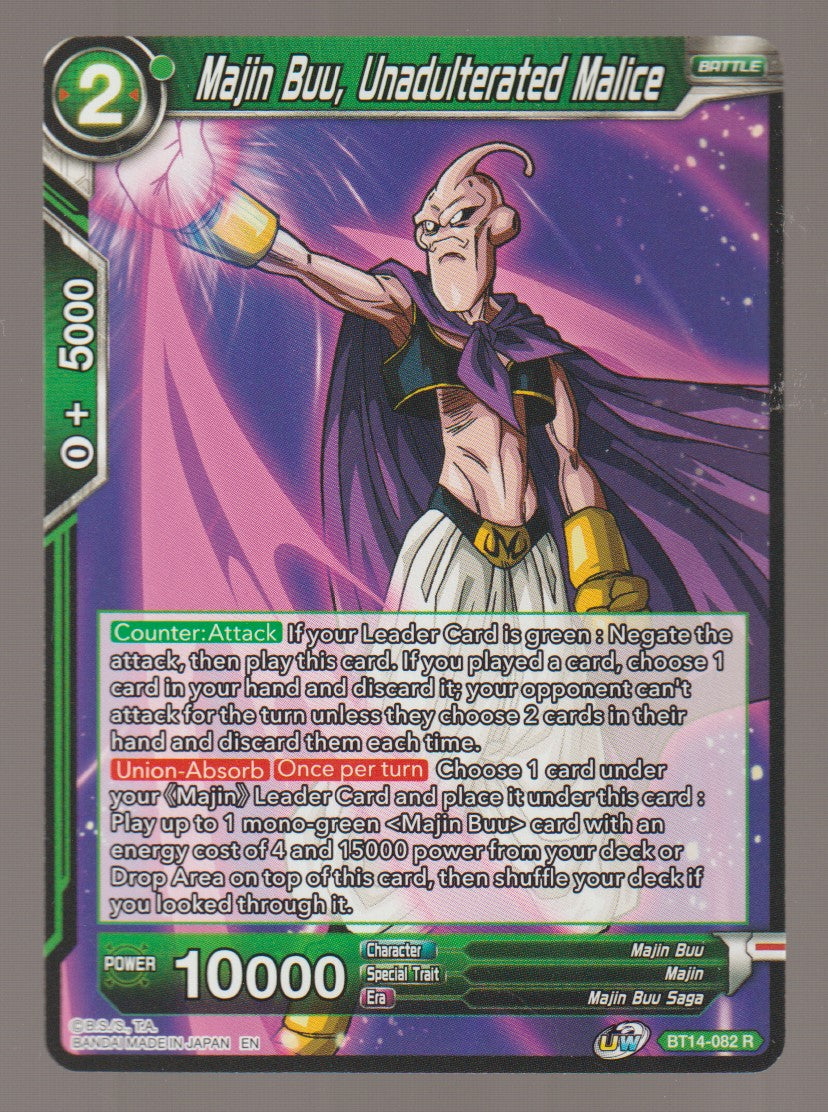 2021 Dragon Ball Super Cross Spirits #BT14-082 Majin Buu, Unadulterated Malice