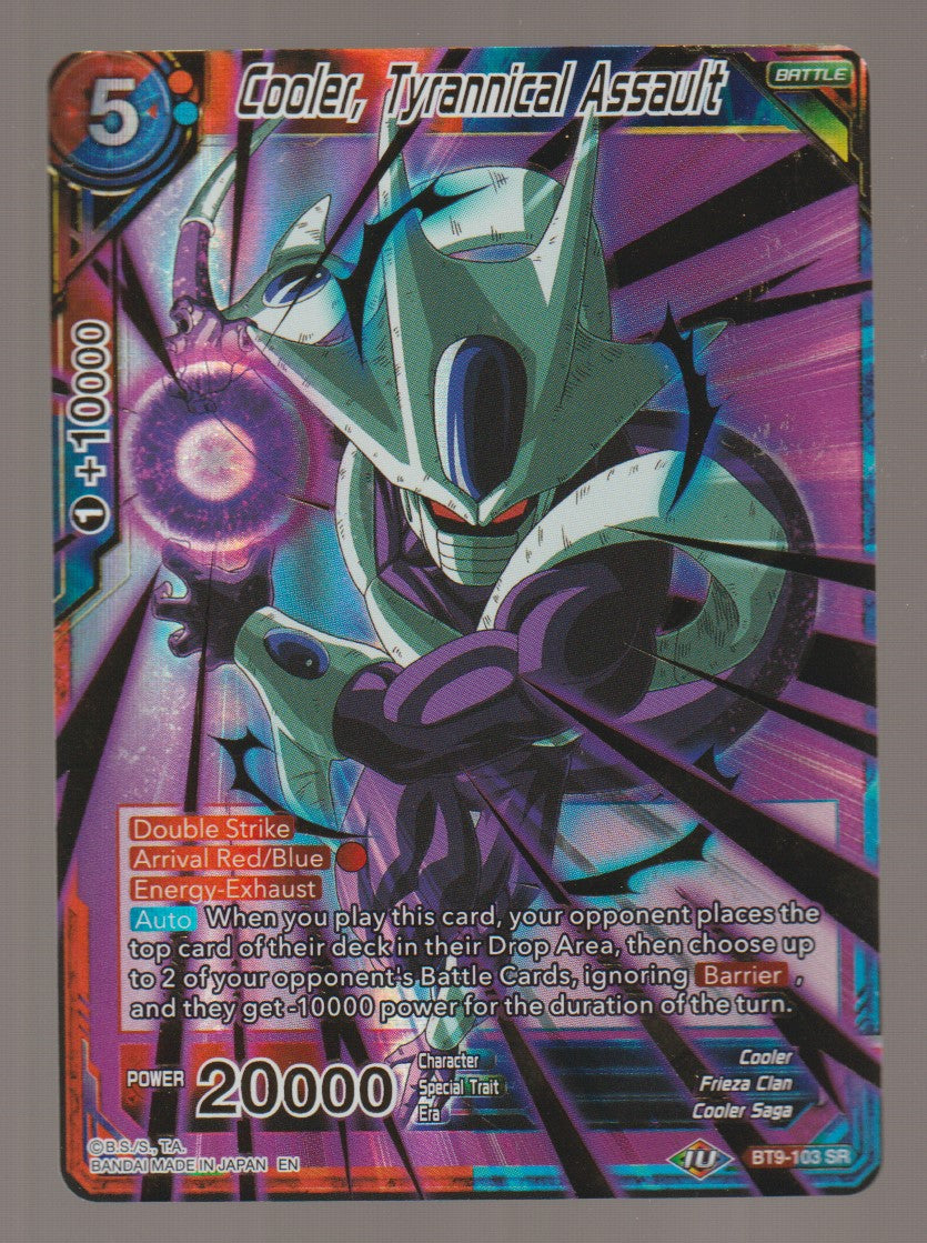 2021 Dragon Ball Super Mythic Booster #BT9-103 Cooler, Tyrannical Assault