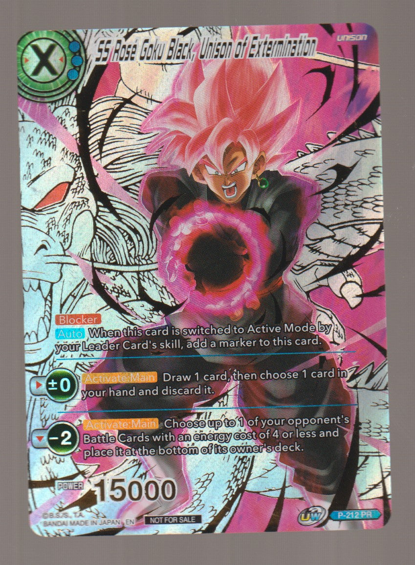 2021 Dragon Ball Super Promo #P-212 SS Rose Goku Black, Usnison of Extermination