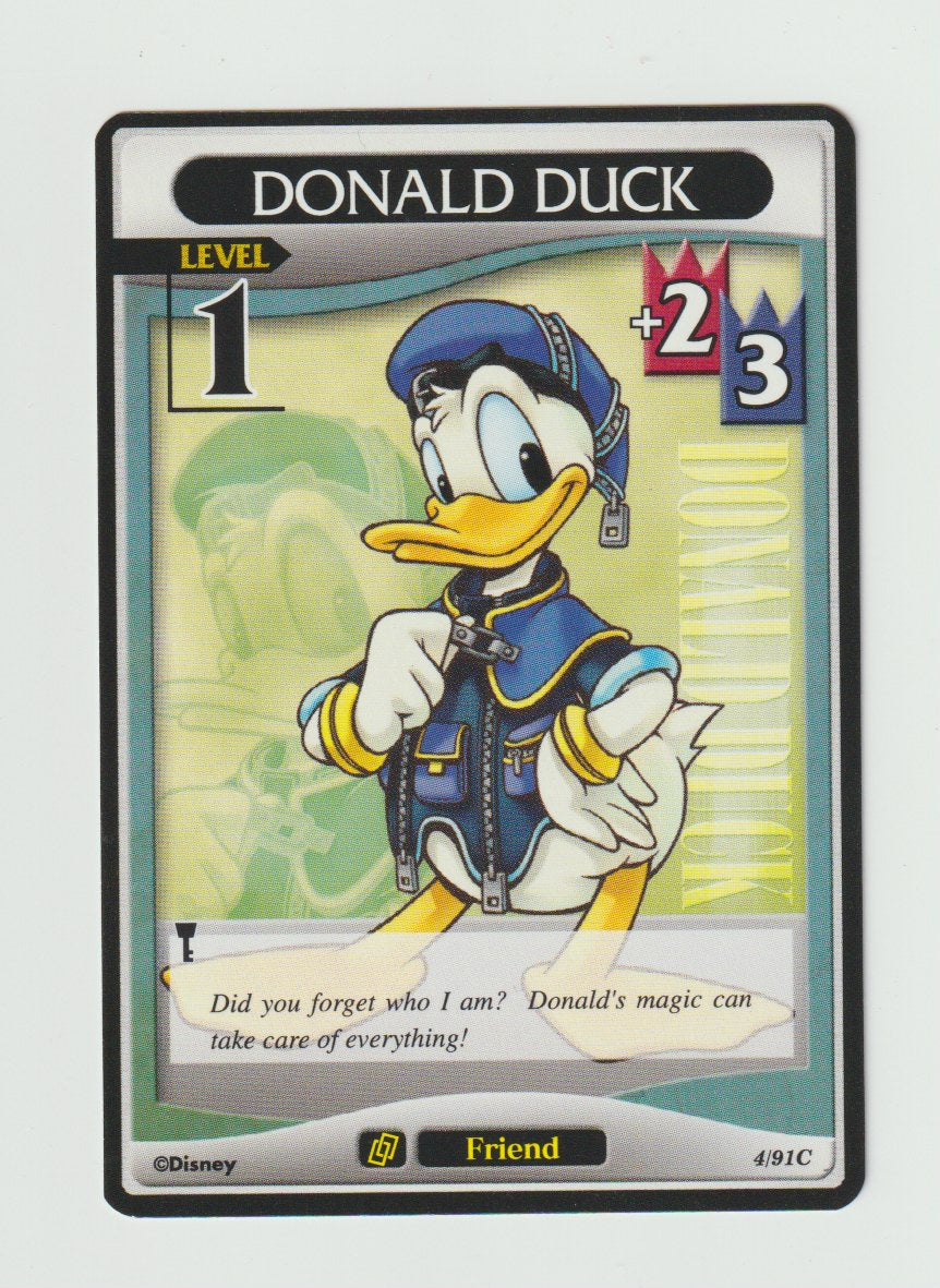 2007 Kingdom Hearts Base Set Level 1 #4/91 Donald Duck