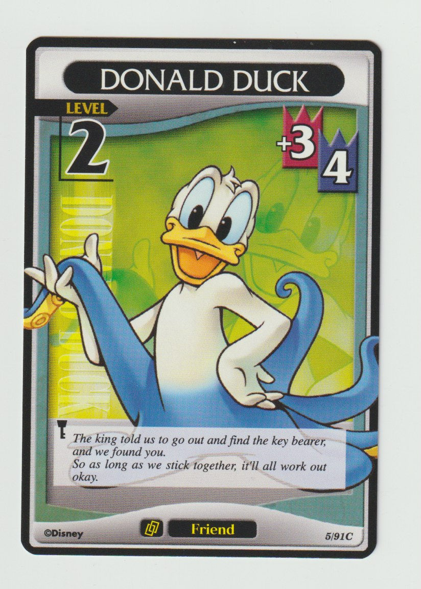 2007 Kingdom Hearts Base Set Level 2 #5/91 Donald Duck