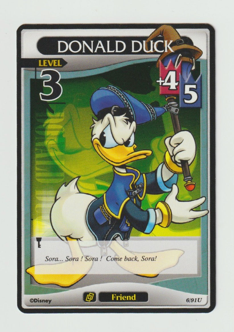 2007 Kingdom Hearts Base Set Level 3 #6/91 Donald Duck