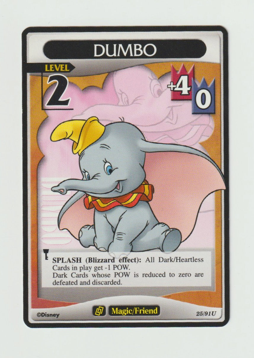 2007 Kingdom Hearts Base Set Level 2 #25/91 Dumbo