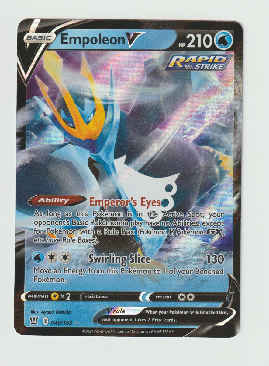 2021 Sword & Shield Battle Styles #040/163 Empoleon V