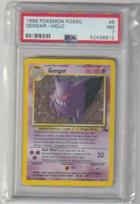 1999 Fossil Unlimited Holofoil #5/62 Gengar PSA 7.0