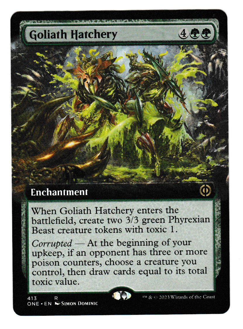 Phyrexia: All Will Be One Goliath Hatchery Extended Art