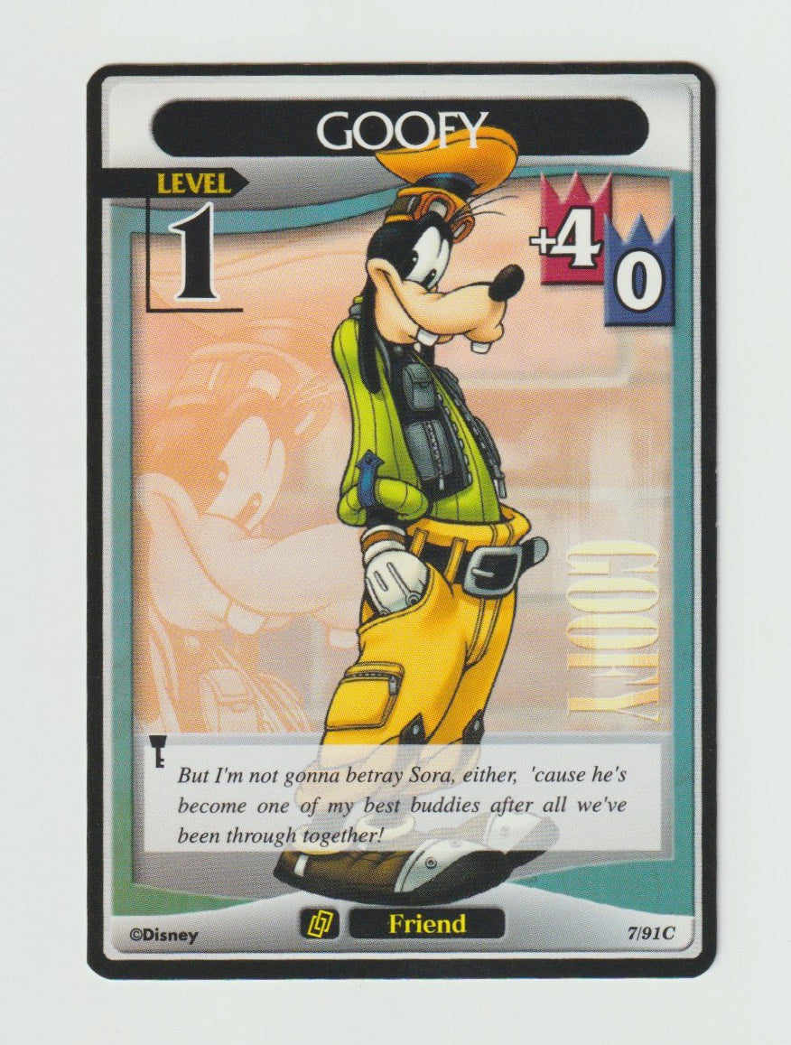 2007 Kingdom Hearts Base Set Level 1 #7/91 Goofy