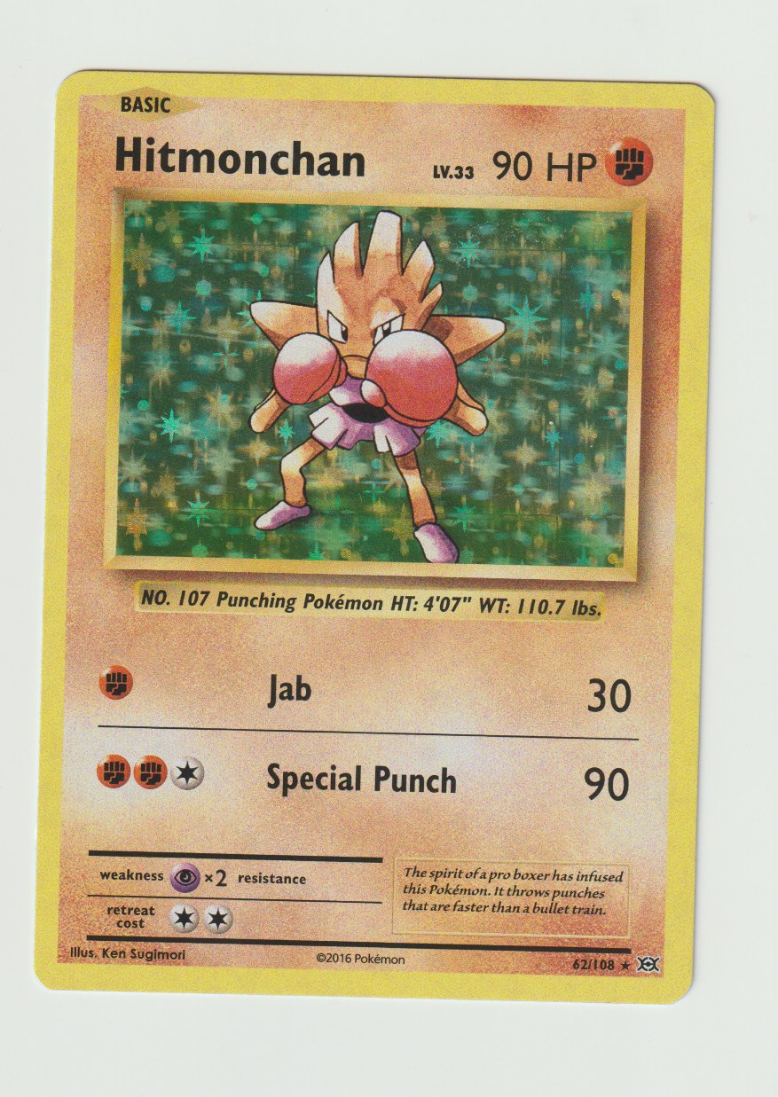 2016 XY Evolutions #62/108 Hitmonchan