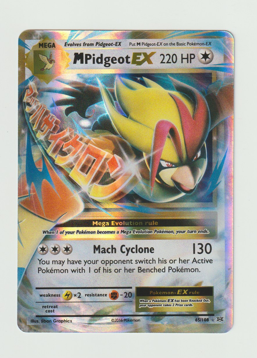 2016 XY Evolutions #65/108 M Pidgeot EX