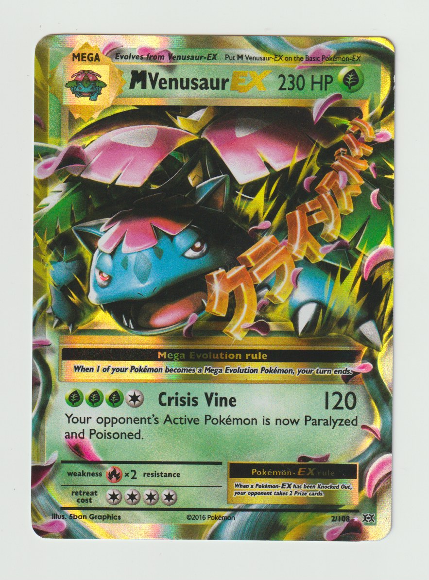 2016 XY Evolutions #2/108 M Venusaur EX