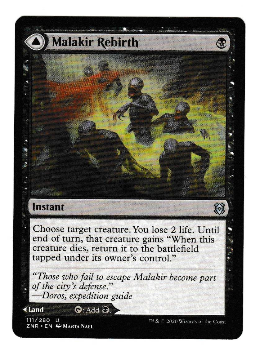 Zendikar Rising Malakir Rebirth // Malakir Mire