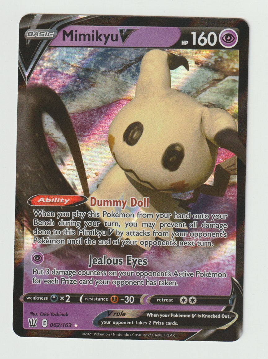 2021 Sword & Shield Battle Styles #062/163 Mimikyu V