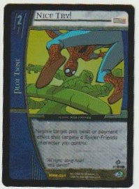 2004 Web of Spider-Man 1st Ed. Reverse Holo Foil #MSM-064 Nice Try!