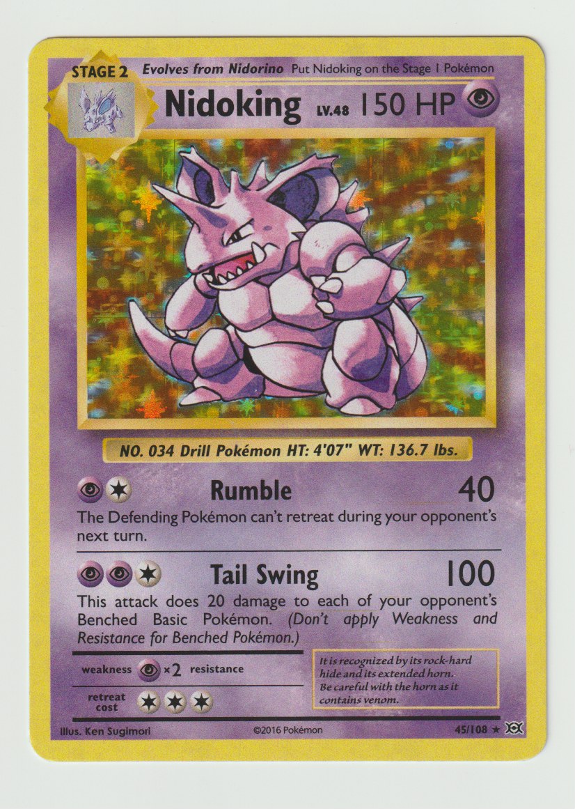 2016 XY Evolutions #45/108 Nidoking