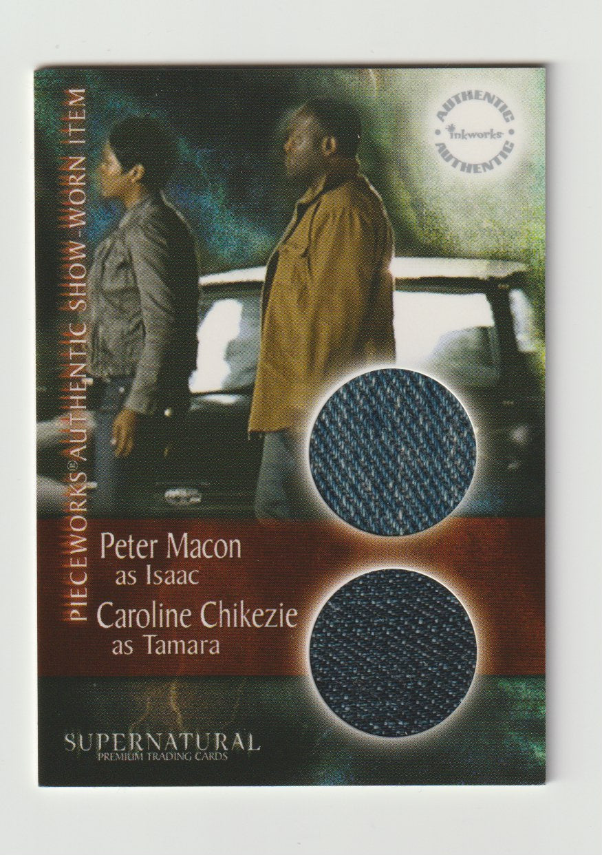 2008 Supernatural Season 3 Pieceworks #PW-7 Peter Macon as Isaac & Caroline Chikezie as Tamara