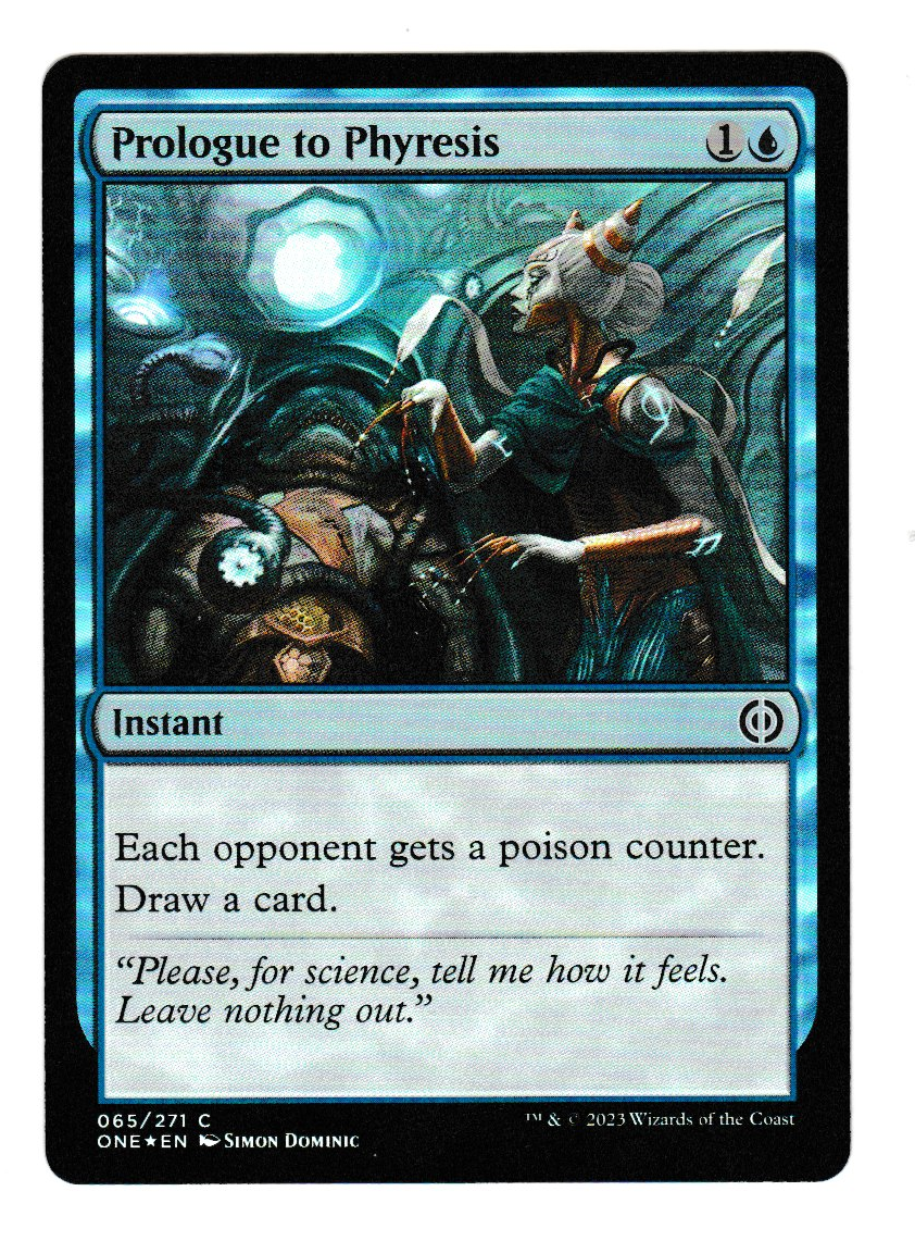 Phyrexia: All Will Be One Prologue to Phyresis Foil