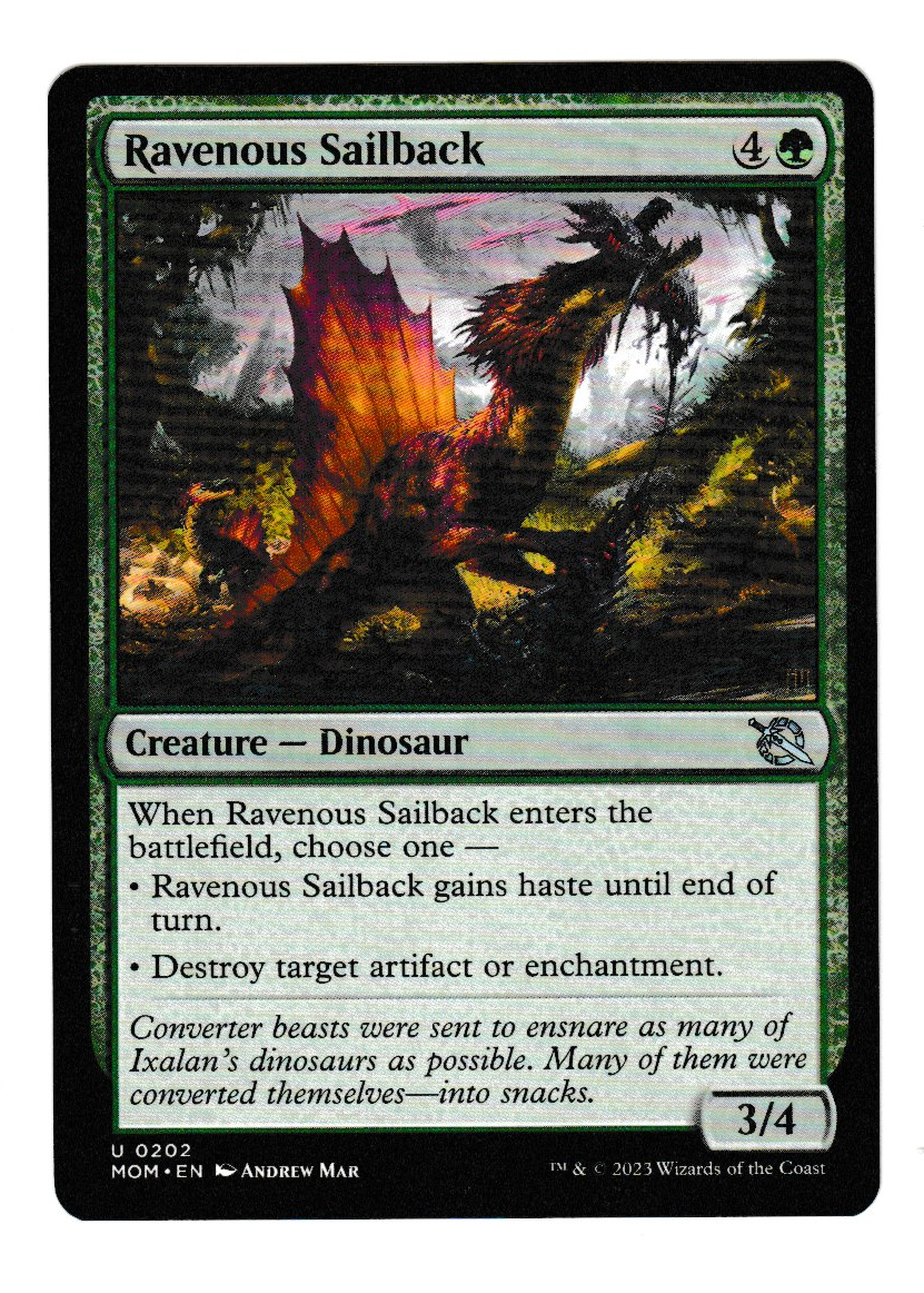 March of the Machine Ravenous Sailback