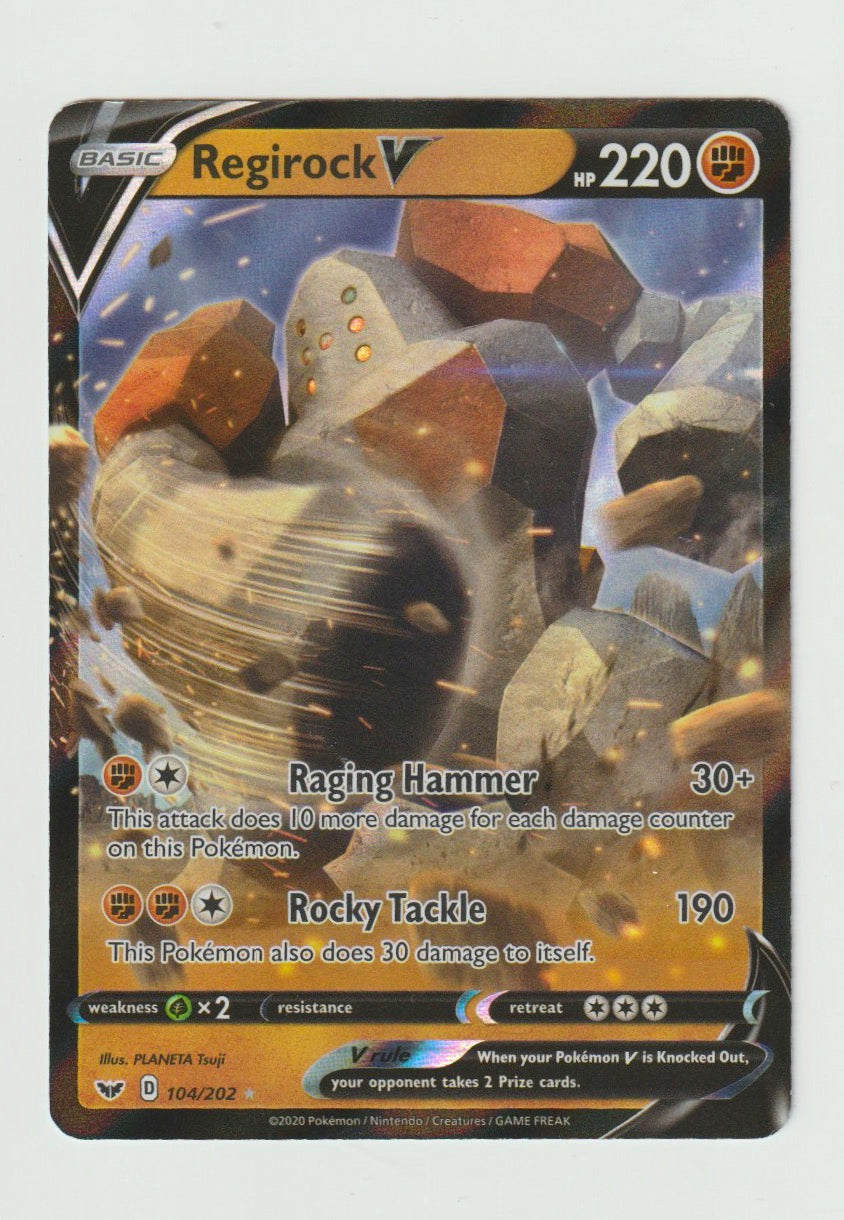 2020 Sword & Shield #104/202 Regirock V