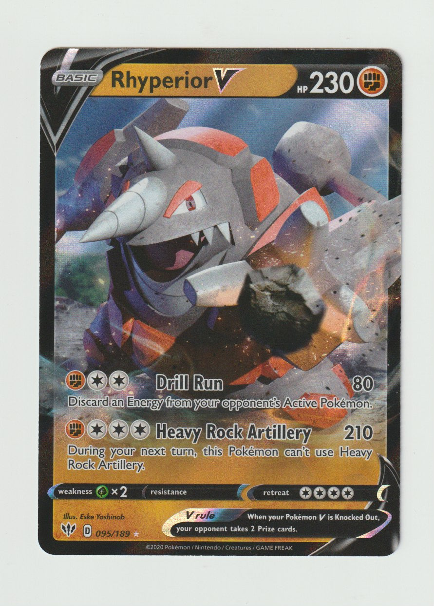 2020 Sword & Shield Darkness Ablaze 095/189 Rhyperior V