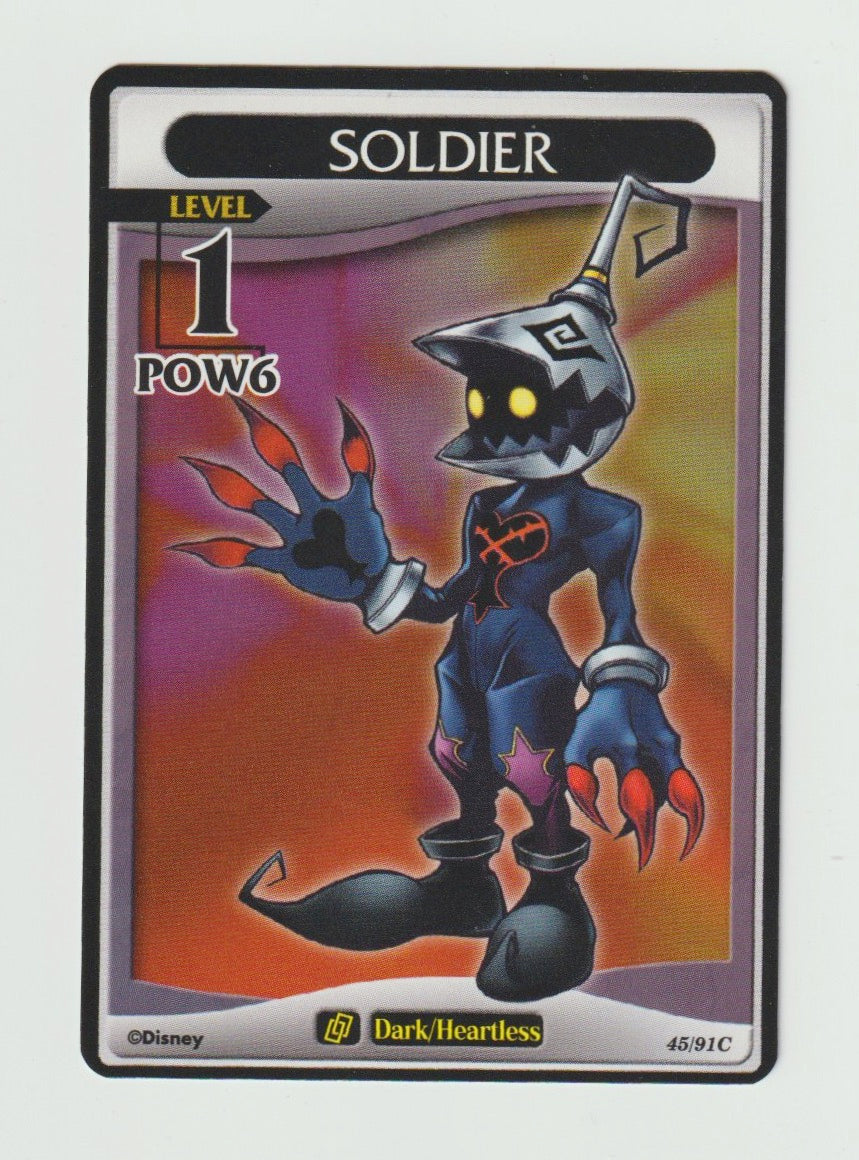 2007 Kingdom Hearts Base Set Level 2 #45/91 Soldier