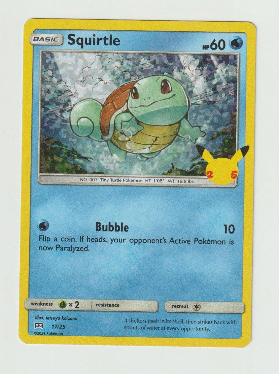 2021 McDonald's 25th Anniversary Promos #17/25 Squirtle