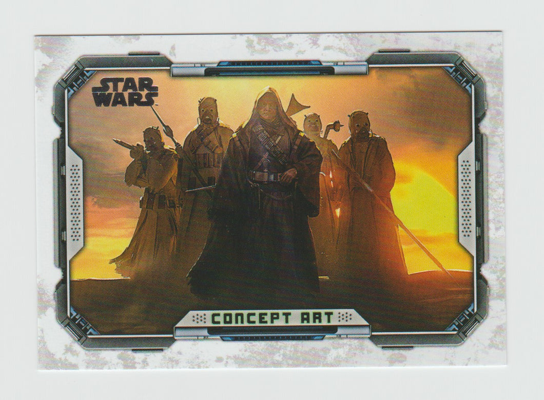 2022 Star Wars The Book of Boba Fett Season 1 Concept Art #CA-4 With the Tusken Clan