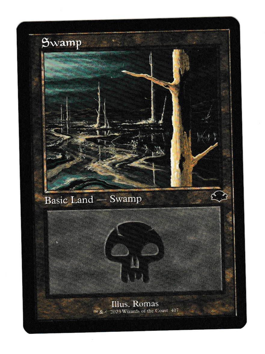 Dominaria Remastered Swamp (407) Retro Border