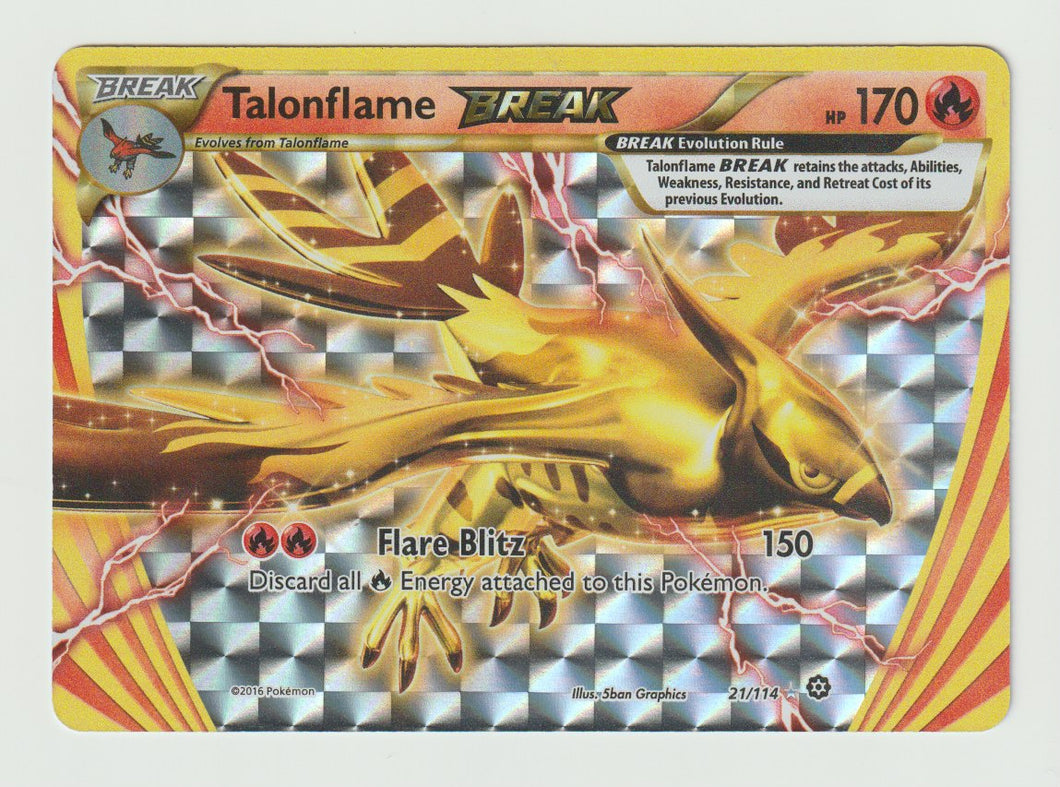 2016 XY Steam Siege #21/114 Talonflame BREAK