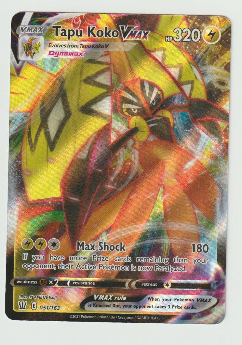 2021 Sword & Shield Battle Styles #051/163 Tapu Koko VMAX