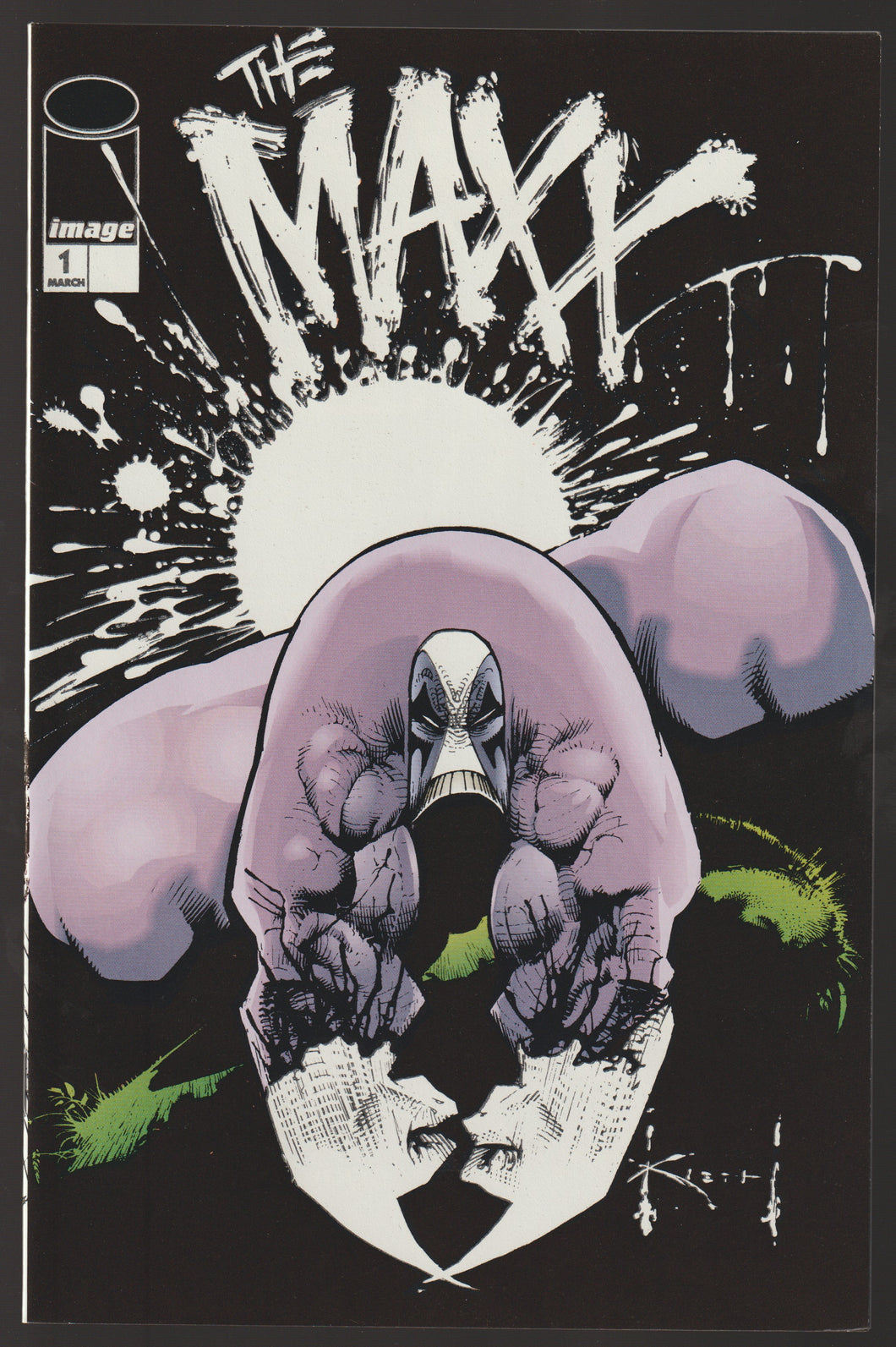 The Maxx #1 Glow in the Dark cover