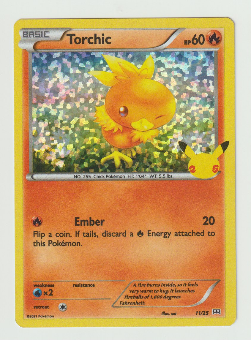 2021 McDonald's 25th Anniversary Promos #11/25 Torchic