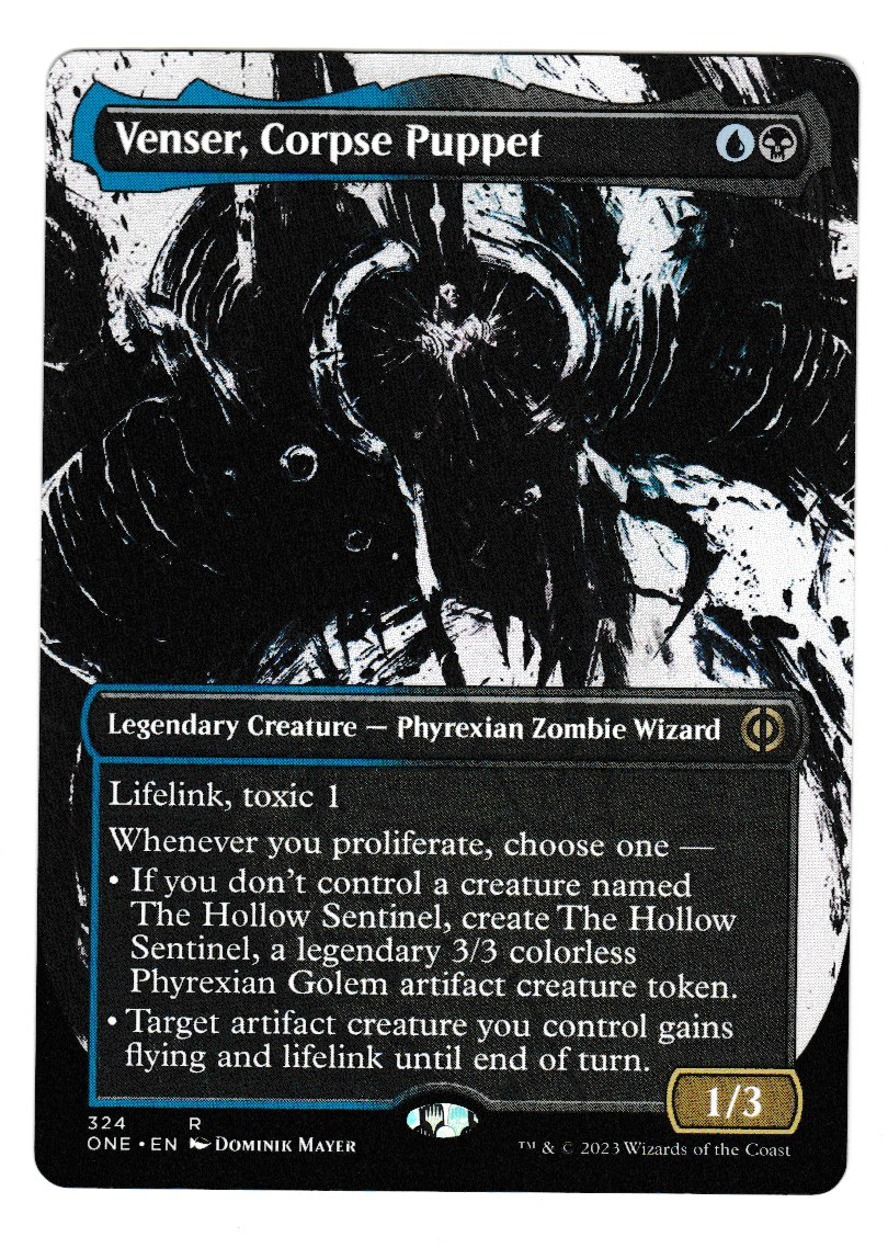 Phyrexia: All Will Be One Venser, Corpse Puppet Alt Art