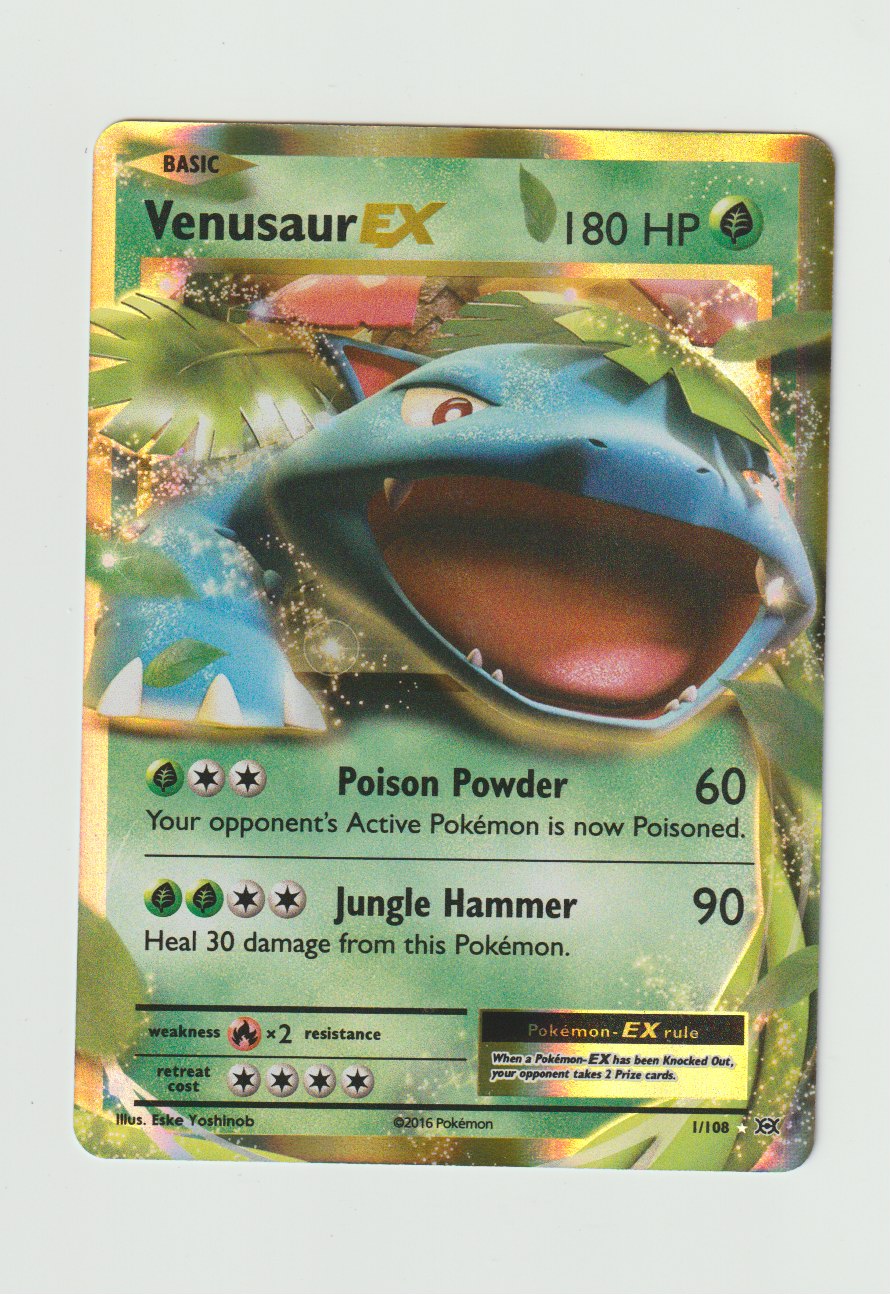 2016 XY Evolutions #1/108 Venusaur EX