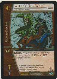 2004 Web of Spider-Man 1st Ed. Reverse Holo Foil #MSM-056 Will O' The Wisp, Jackson Arvad