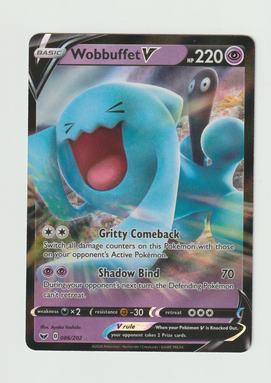 2020 Sword & Shield #086/202 Wobbuffet V